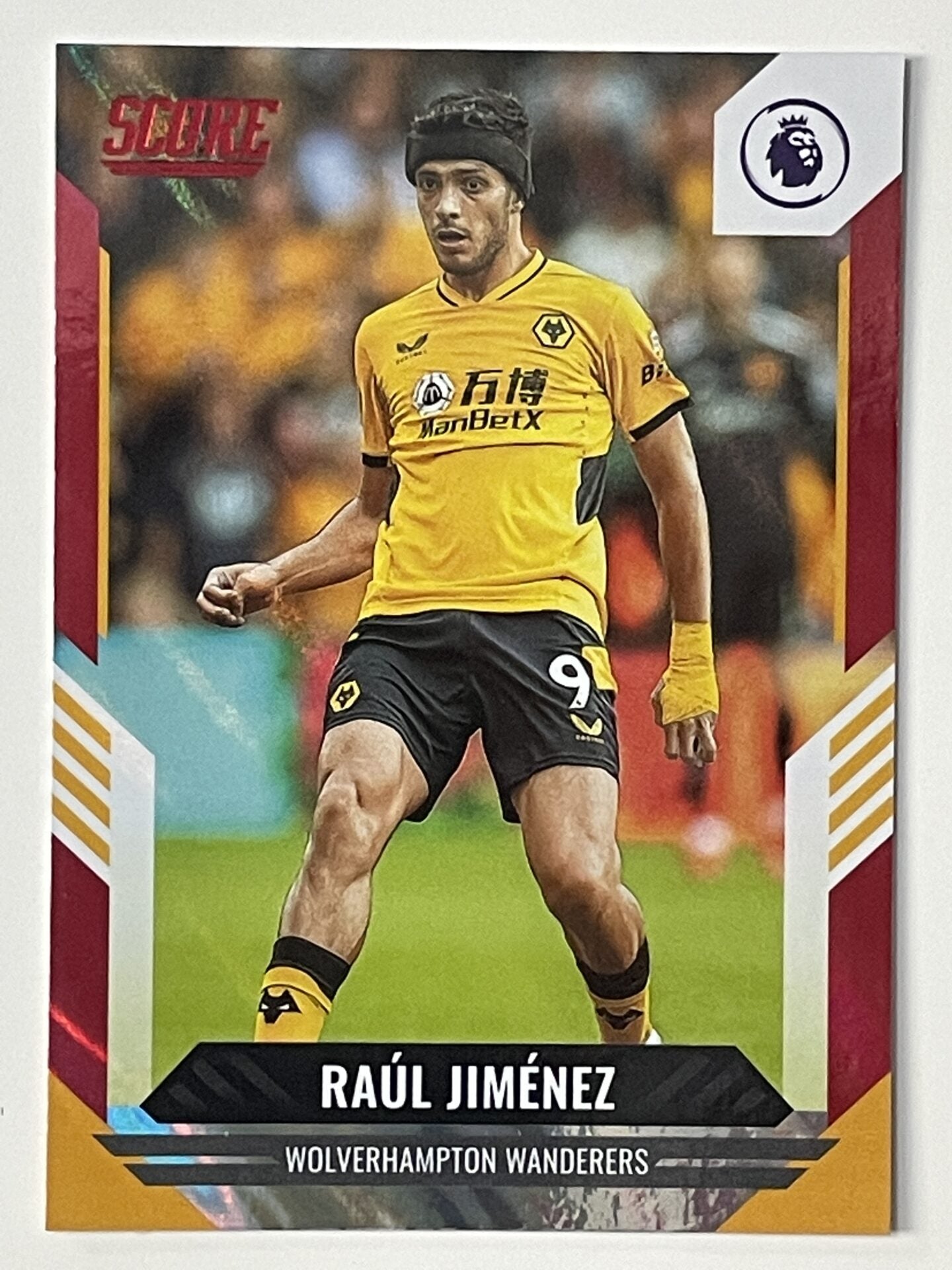 Panini Wolves Base Red Lava Parallel 090 Raul Jimenez Wolves Panini Premier League S ...