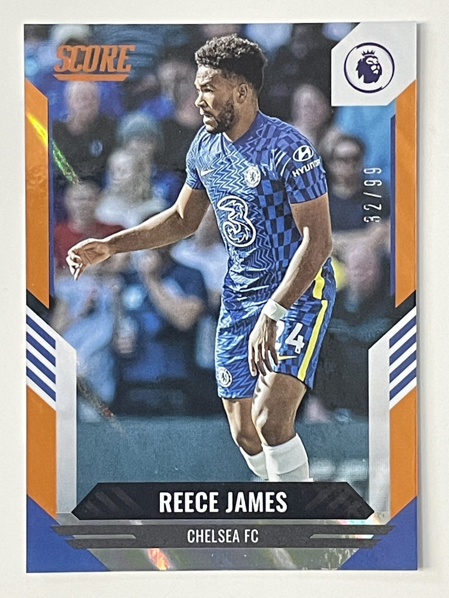 Orange Reece Base Orange Lava Parallel 013 Reece James Chelsea Panini Premier Leagu ...