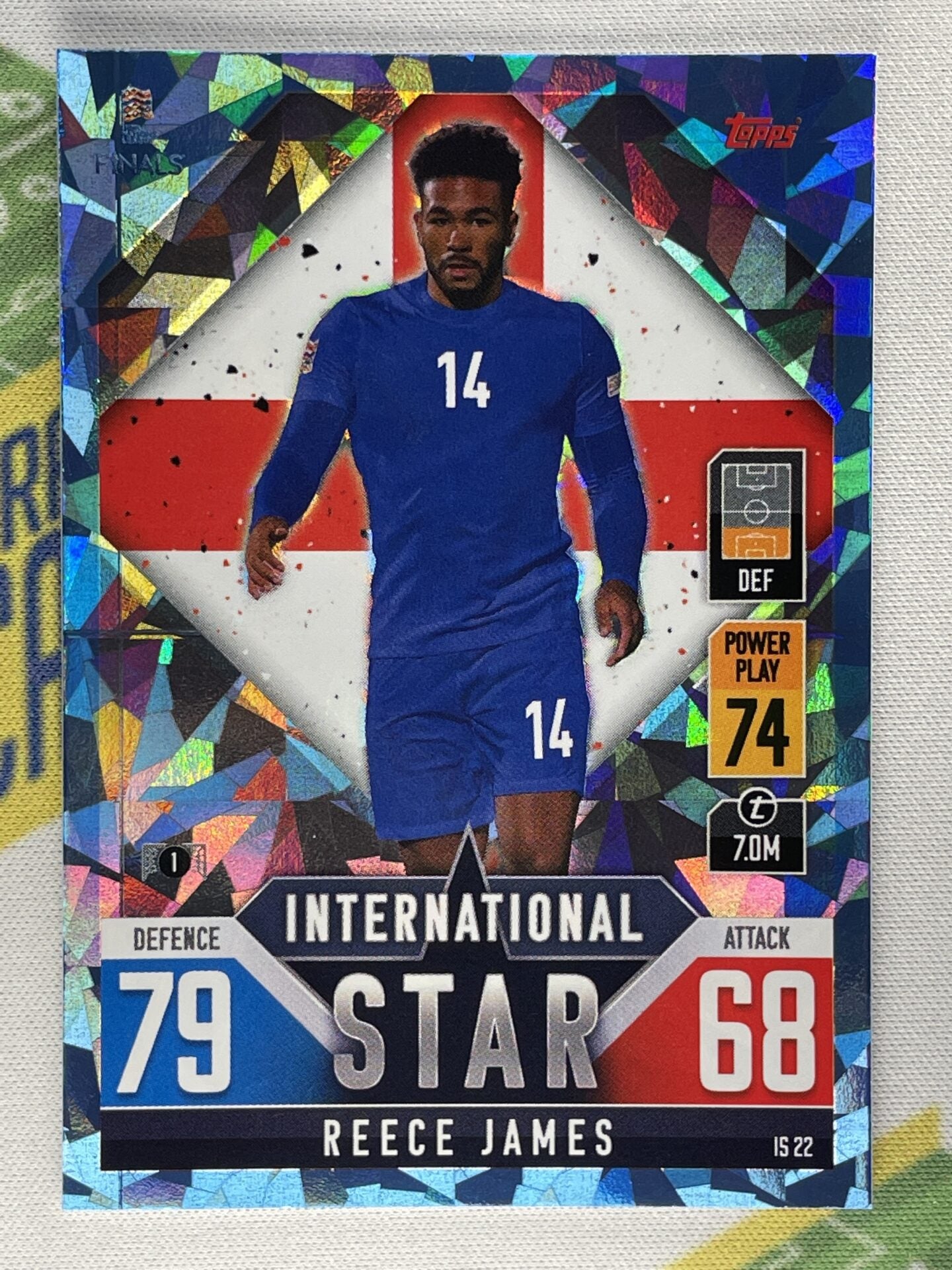 IS-P 22 Reece James England Crystal Foil Parallel Topps Match Attax 10 ...