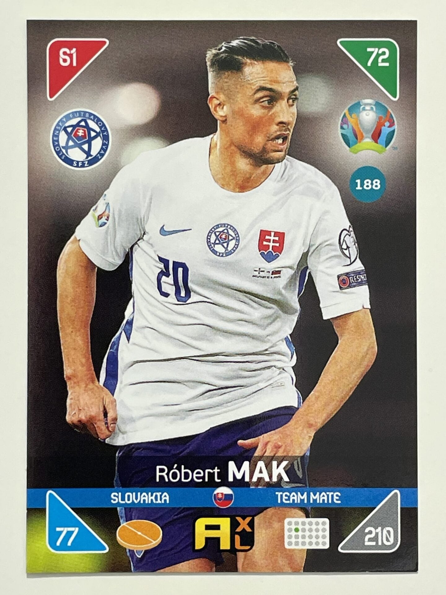Robert Mak Team Mates (Slovakia) Football Card – Euro 2020 Adrenalyn XL