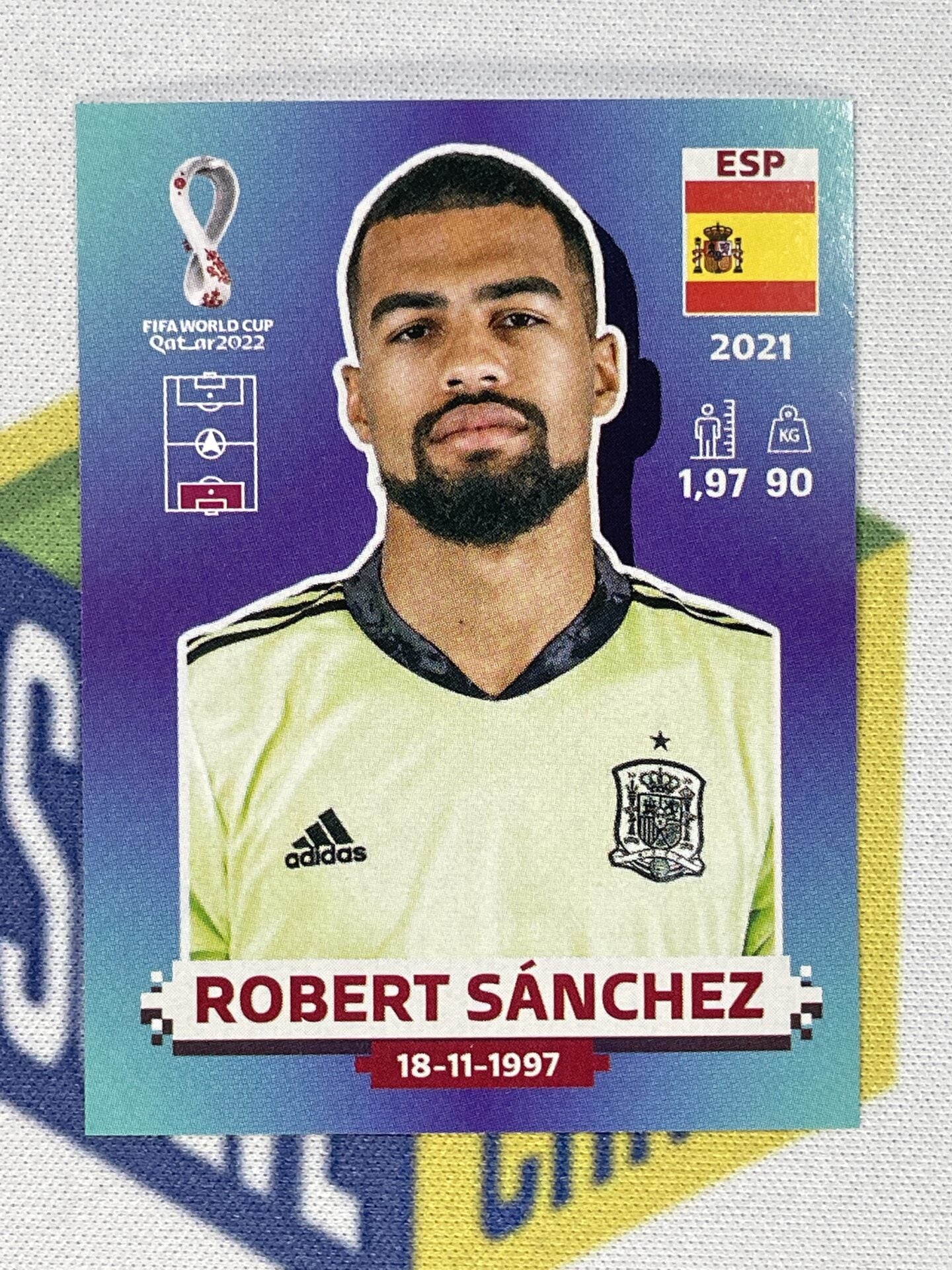 Sanchez Stickers ESP4 Robert Sánchez (Spain) Panini World Cup 2022 Sticker – Solve ...