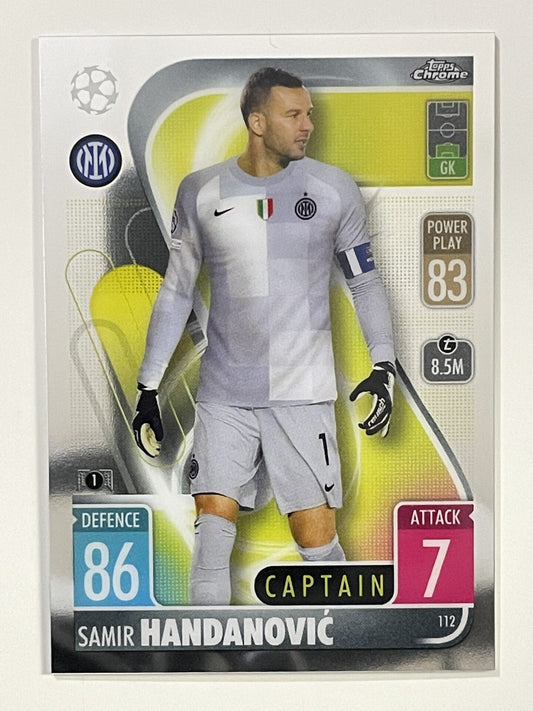 Samir Handanovic Inter Milan Topps Match Attax Chrome 2021 2022 Football Card