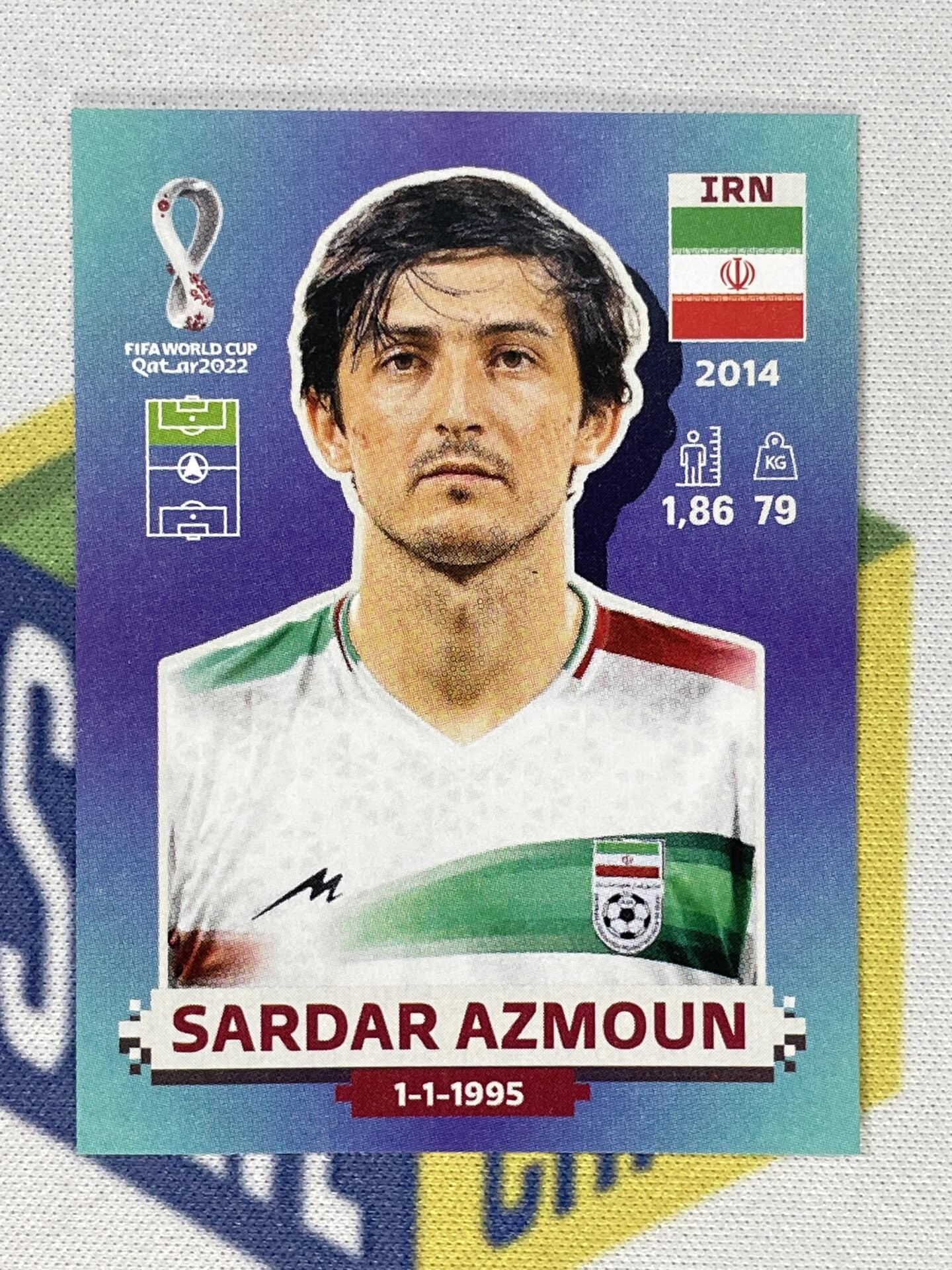 IRN18 Sardar Azmoun (Iran) Panini World Cup 2022 Sticker – Solve ...