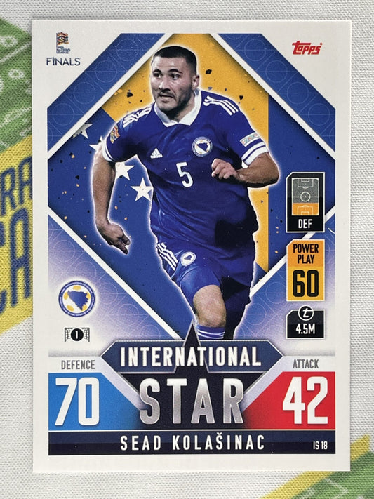 Sead Kolasinac Bosnia & Herzegovina Topps Match Attax 101 Road to Nations League 2022 Card