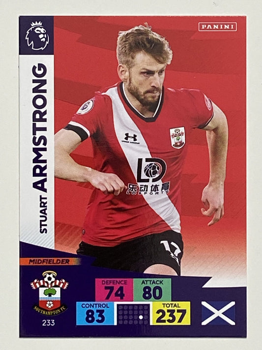 Stuart Armstrong (Southampton) Football Card – Premier League Adrenalyn XL 2020:21