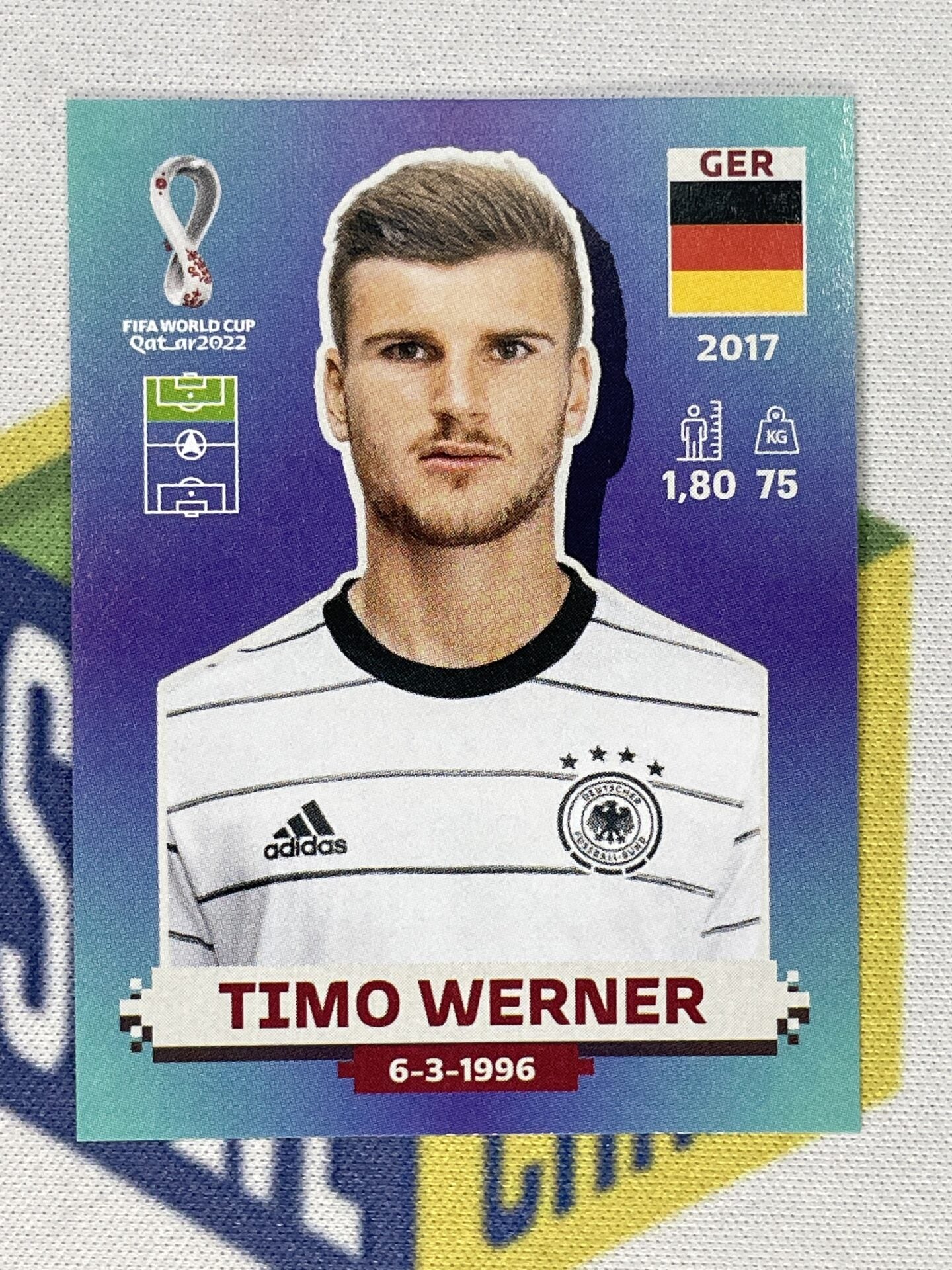 Sticker Timo GER20 Timo Werner (Germany) Panini World Cup 2022 Sticker – Solve ...
