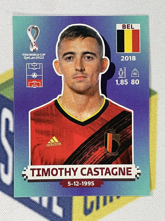 Timothy Castagne Belgium Panini World Cup 2022 Qatar Stickers