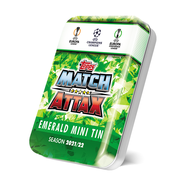 Emerald Mini Tin - Match Attax 2021/22 – Solve Collectibles