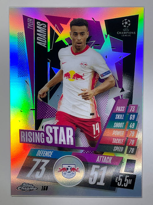 Tyler Adams Refractor Topps Chrome Match Attax card Football