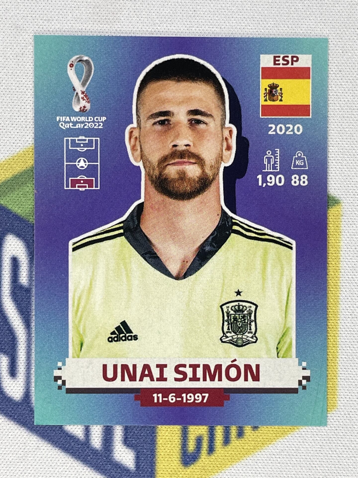 ESP3 Unai Sim n Spain Panini World Cup 2022 Sticker Solve Collectibles esp3-unai-sim-n-spain-panini-world-cup-2022-sticker-solve-collectibles
