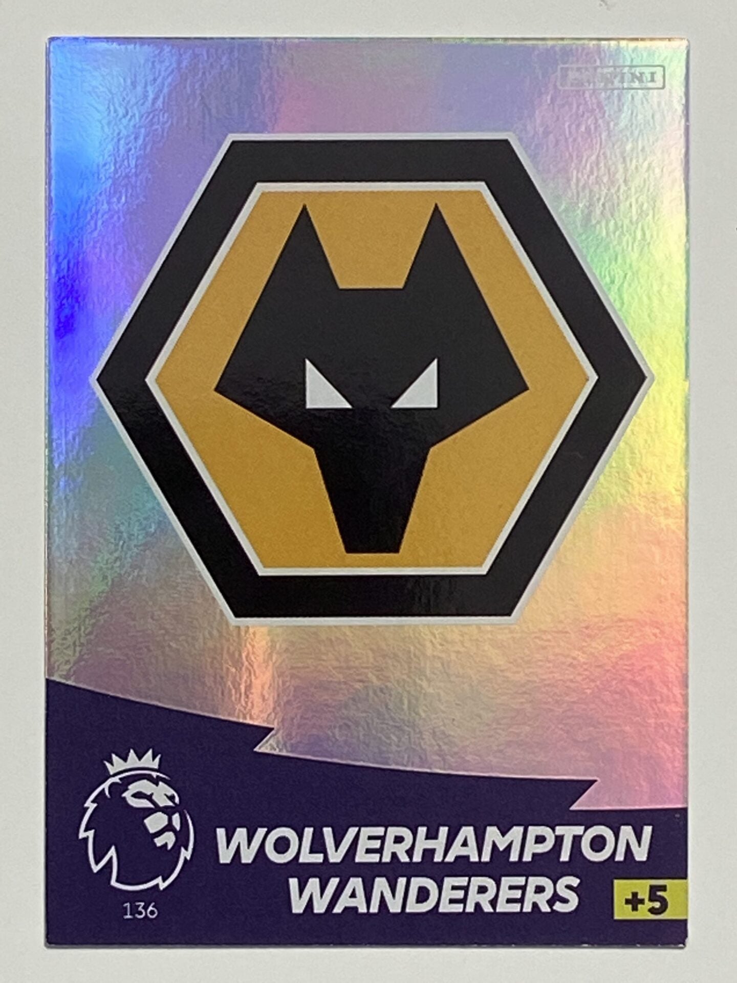 Wolves First Badge 136 Wolves Badge Premier League Adrenalyn XL 2020/21 – Solve Collectibles