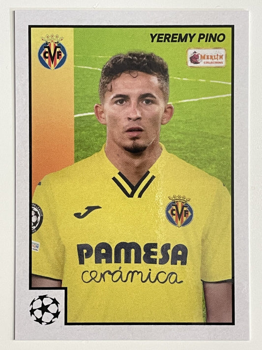 Yeremy Pino Villareal Base Topps Merlin Heritage 97 UEFA Champions League Card