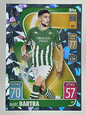 CRYSTAL PARALLEL TOPPS MATCH ATTAX 2021/22-282 MARC BARTRA 
