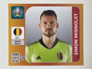 125. Simon Mignolet (Belgium) - Euro 2020 Stickers
