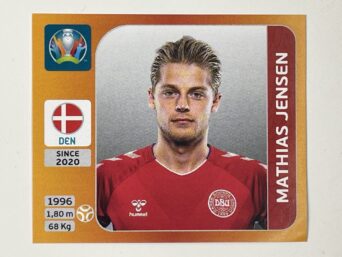 169. Mathias Jensen (Denmark) - Euro 2020 Stickers
