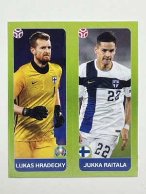 198a:b. Lukas Hradecky & Jukka Raitala (Finland) - Euro 2020 Stickers