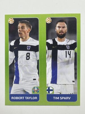 202a:b. Robert Taylor & Tim Sparv (Finland) - Euro 2020 Stickers