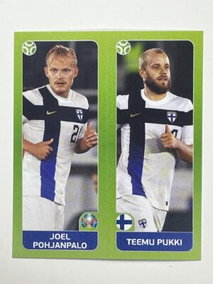 203a:b. Joel Pohjanpalo & Teemu Pukki (Finland) - Euro 2020 Stickers