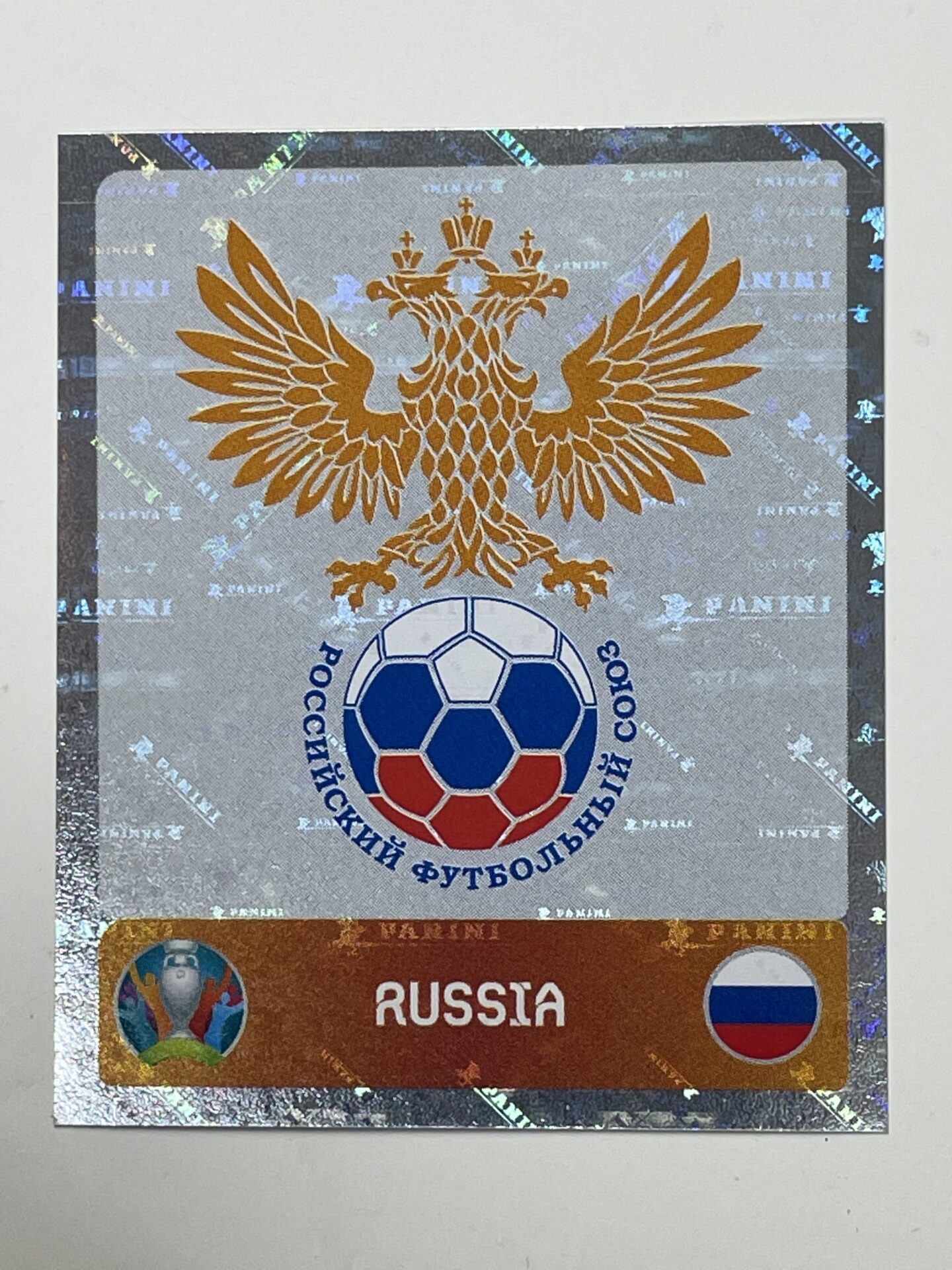 Panini Sticker Fußball EM Euro 2020 Tournament 2021 Nr 210 Russia Logo Wappen 
