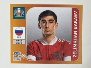 218. Zelimkhan Bakaev (Russia) - Euro 2020 Stickers