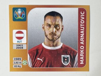 252. Marko Arnautović (Austria) - Euro 2020 Stickers