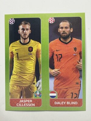 262a:b. Jasper Cillessen & Daley Blind (Netherlands) - Euro 2020 Stickers