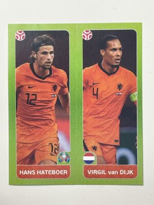 264a:b. Hans Hateboer & Virgil van Dijk (Netherlands) - Euro 2020 Stickers