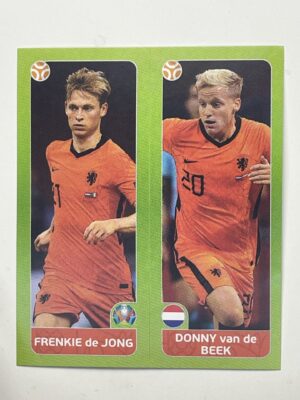 265a:b. Frenkie de Jong & Donny van de Beek (Netherlands) - Euro 2020 Stickers