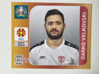 296. Darko Velkovski (North Macedonia) - Euro 2020 Stickers