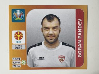 306. Goran Pandev (North Macedonia) - Euro 2020 Stickers