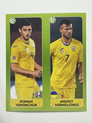 321a:b. Roman Yaremchuk & Andriy Yarmolenko (Ukraine) - Euro 2020 Stickers