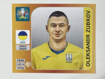 340. Oleksandr Zubkov (Ukraine) - Euro 2020 Stickers