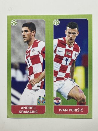 373a:b. Andrej Kramarić & Ivan Perišić (Croatia) - Euro 2020 Stickers