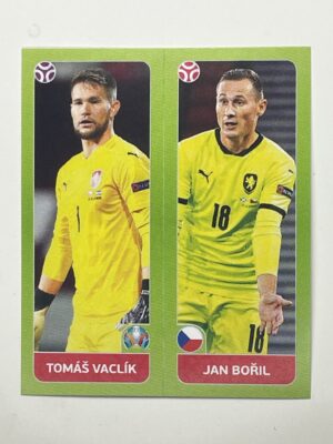 374a:b. Tomáš Vaclík & Jan Bořil (Czech Republic) - Euro 2020 Stickers