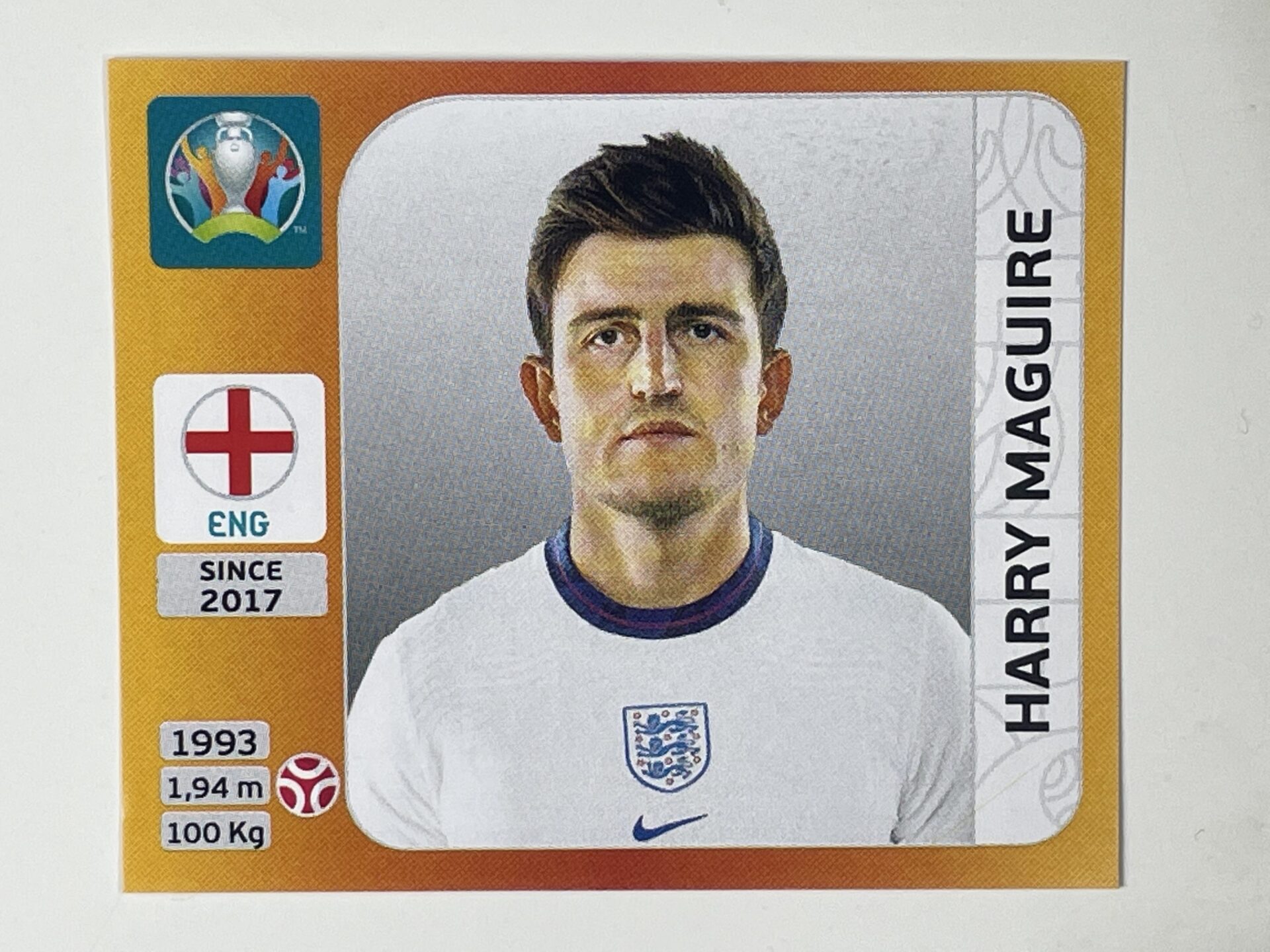 407 Harry Maguire Panini Euro EM 2020-2021 Tournament Edition Sticker Nr 