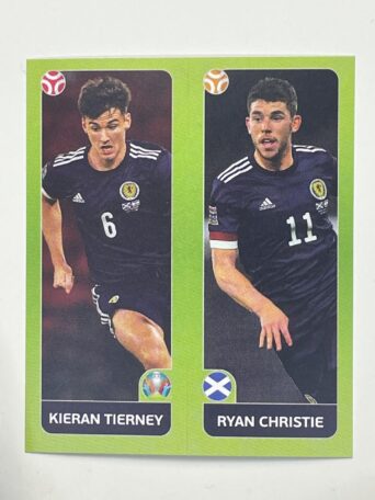 430a:b. Kieran Tierney & Ryan Christie (Scotland) - Euro 2020 Stickers