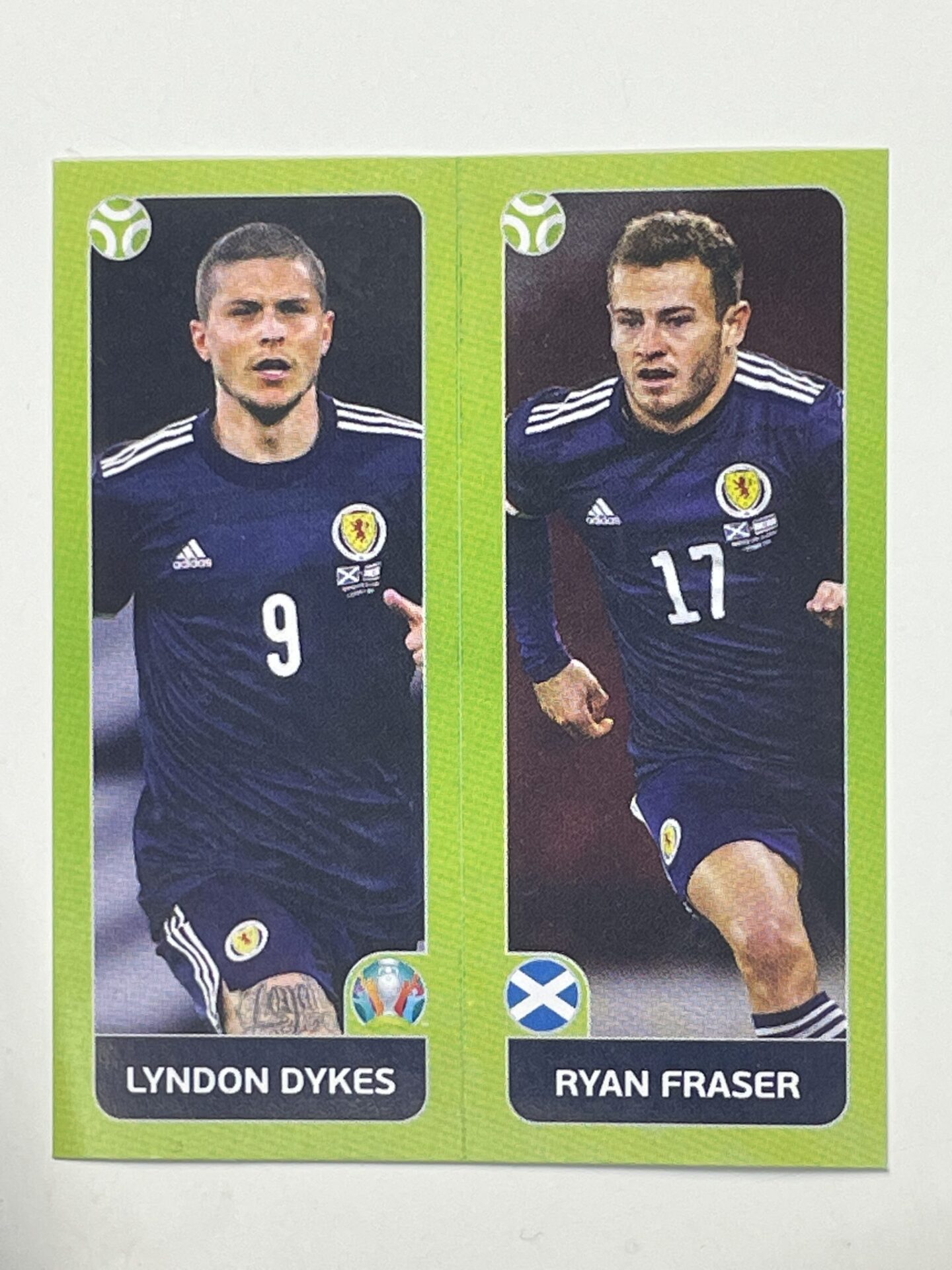 Ryan Fraser Lyndon Dykes Panini EM EURO 2020 Tournament 2021 Sticker 433 