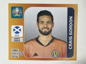 436. Craig Gordon (Scotland) - Euro 2020 Stickers