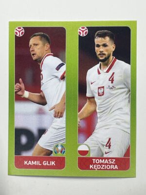 481a:b. Kamil Glik & Tomasz Kędziora (Poland) - Euro 2020 Stickers