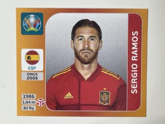 521. Sergio Ramos (Spain) - Euro 2020 Stickers
