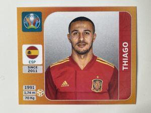 528. Thiago (Spain) - Euro 2020 Stickers