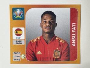 529. Ansu Fati (Spain) - Euro 2020 Stickers
