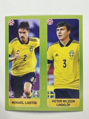 541a:b. Mikael Lustig & Victor Nilsson Lindelöf (Sweden) - Euro 2020 Stickers