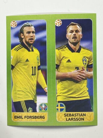 543a:b. Emil Forsberg & Sebastian Larsson (Sweden) - Euro 2020 Stickers
