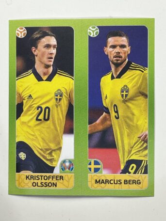 544a:b. Kristoffer Olsson & Marcus Berg (Sweden) - Euro 2020 Stickers