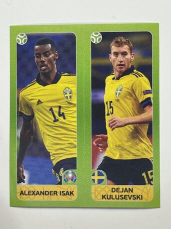545a:b. Alexander Isak & Dejan Kulusevski (Sweden) - Euro 2020 Stickers