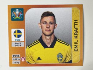 549. Emil Krafth (Sweden) - Euro 2020 Stickers