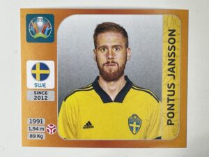 553. Pontus Jansson (Sweden) - Euro 2020 Stickers