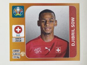 56. Djibril Sow (Switzerland) - Euro 2020 Stickers