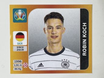 610. Robin Koch (Germany) - Euro 2020 Stickers